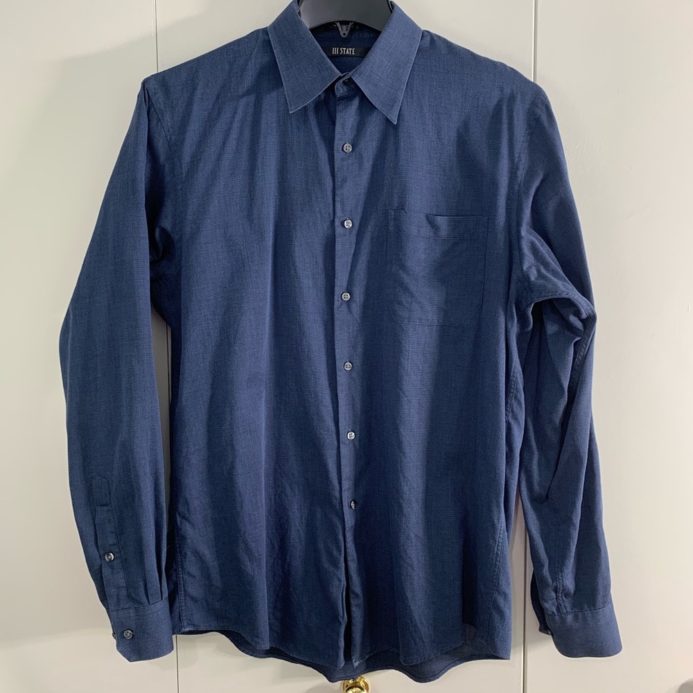 111 State men’s dress shirt 15 1/2 34/35 Cotton